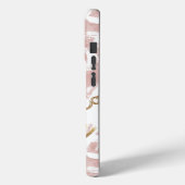 ピンク金ゴールドラブXO Case-Mate iPhoneケース (裏面 / 左)