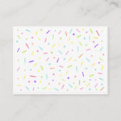 ピンク金ゴールドレインボーベビーまき書籍ベビー エンクロージャーカード (裏面)