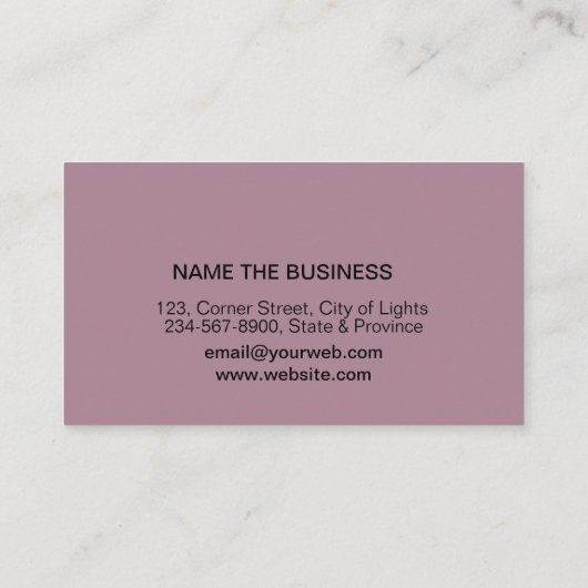 ピンク金ゴールドロイヤリティカードサロン化粧アーティスト ロイヤリティカード (裏面)