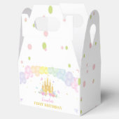 ピンク金ゴールド城プリンセス誕生日お気に入りボックス フェイバーボックス (オープン)