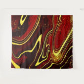 ピンク金ゴールド大理石パターン タペストリー (正面(横))