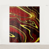 ピンク金ゴールド大理石パターン タペストリー (正面)