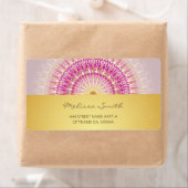 ピンク金ゴールド曼荼羅 ラベル (インサイチュ)