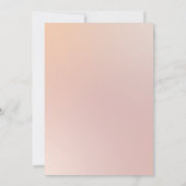 ピンク金ゴールド植物蘭フローラ結婚ズ 招待状 (裏面)