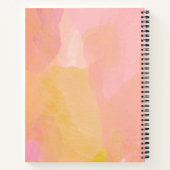 ピンク金ゴールド水カスタマイズ色感謝ジャーナル ノートブック (裏面)