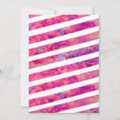 ピンク金ゴールド水彩ビーチバルミツワー招待状 招待状 (裏面)