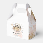 ピンク金ゴールド水彩30と素晴らしい30歳の誕生日 フェイバーボックス (裏面サイド)