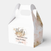 ピンク金ゴールド水彩30と素晴らしい30歳の誕生日 フェイバーボックス (正面サイド)