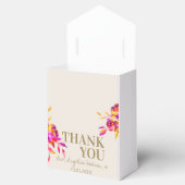 ピンク金ゴールド水色フローラブライダルシャワーブランチ フェイバーボックス (オープン)