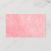 ピンク金ゴールド牡丹ベビーシャワーおむつラッフル エンクロージャーカード (裏面)