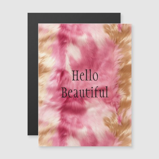 ピンク金ゴールド獣毛 (正面/裏面)