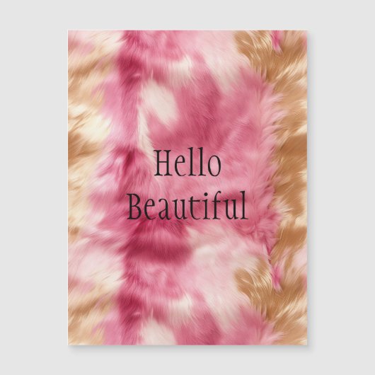 ピンク金ゴールド獣毛 (正面)