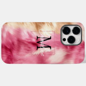 ピンク金ゴールド獣毛 Case-Mate iPhoneケース (裏面 (横))