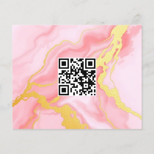 ピンク金ゴールド瑪瑙メイクアップアーティスト写真水彩色 チラシ (裏面)