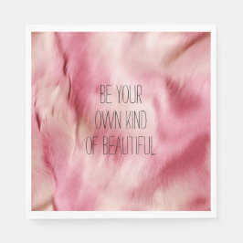 ピンク金ゴールド白動物 スタンダードランチョンナプキン