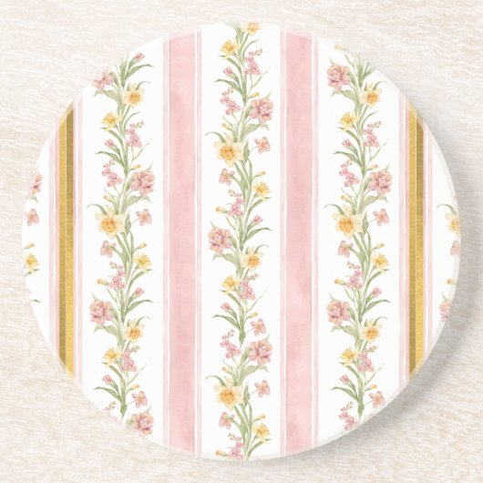 ピンク金ゴールド砂岩コースター コースター (正面)