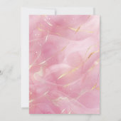 ピンク金ゴールド童話プリンセスクラウンバースデーパーティー 招待状 (裏面)