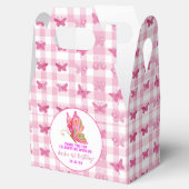 ピンク金ゴールド紫エレガント蝶ガール誕生日 フェイバーボックス (オープン)