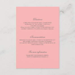 ピンク金ゴールド結婚紙吹雪詳細 エンクロージャーカード