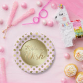 ピンク金ゴールド誕生日パーティー ペーパープレート (パーティー)