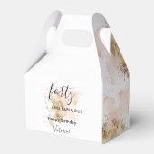 ピンク金ゴールド40歳の誕生日と素敵な名前 フェイバーボックス (裏面サイド)