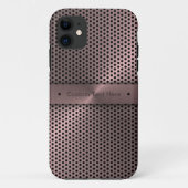 ピンク金属 Case-Mate iPhoneケース (裏面)