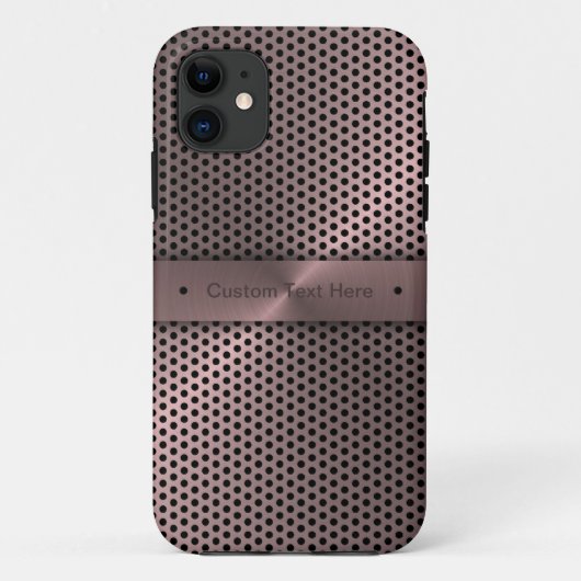 ピンク金属 Case-Mate iPhoneケース (裏面)