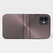 ピンク金属 Case-Mate iPhoneケース (裏面(横))