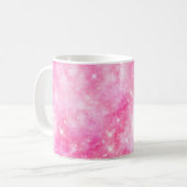 ピンク銀河系宇宙 コーヒーマグカップ (正面左)