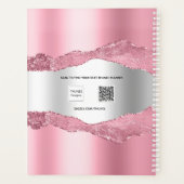 ピンク銀瑪瑙の大理石名2025 プランナー手帳 (裏面)