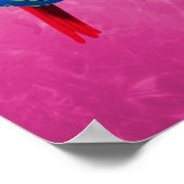 ピンク鍵ウエストサンセット ポスター (角)