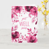 ピンク開花の水色が良く近いカスタム カード (黄色い花)