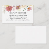 ピンク開花シャワーエンクロージャカード エンクロージャーカード (正面/裏面)