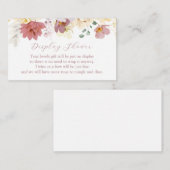 ピンク開花シャワーエンクロージャカード エンクロージャーカード (正面/裏面)