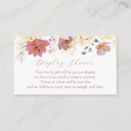 ピンク開花シャワーエンクロージャカード エンクロージャーカード