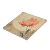 ピンク開花&ムーンライトセレニティ タイル (側面)