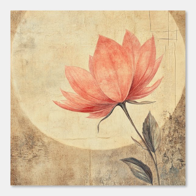 ピンク開花&ムーンライトセレニティ 壁紙 (正面)