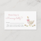 ピンク間抜けの弓鵞鳥の大きさはどのくらいのお腹 エンクロージャーカード (正面)