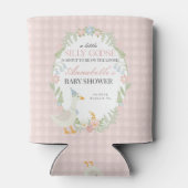 ピンク間抜けガチョウフローラギンガムベビーシャワー特典 缶クーラー (裏面)