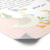 ピンク間抜けガチョウフローラジンガムおむつ考え ポスター (角)