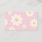 ピンク間抜けグースガースガールおむつラッフル エンクロージャーカード (裏面)