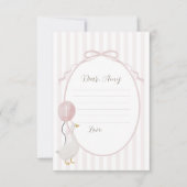 ピンク間抜けグースタイムカプセルカード 招待状 (正面)