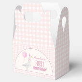 ピンク間抜けグースバルーンガール誕生日 フェイバーボックス (オープン)