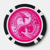 ピンク陰陽ドラゴン ポーカーチップ (裏面)