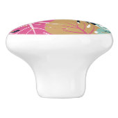 ピンク離れとブルーのトロピカルパーム | セラミックノブ (側面)