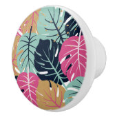 ピンク離れとブルーのトロピカルパーム | セラミックノブ (右)