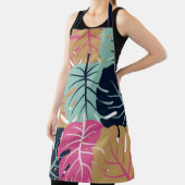 ピンク離れとブルーのトロピカルパーム | 料理 エプロン (インサイチュ)