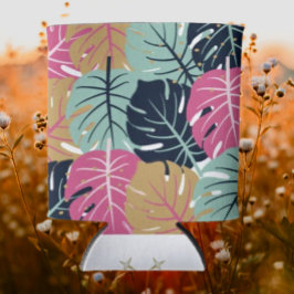 ピンク離れとブルーのトロピカルパーム | 飲料 缶クーラー