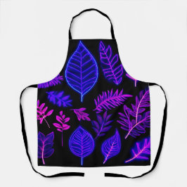 ピンク離れと紫の色合いのネオン エプロン