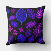 ピンク離れと紫の色合いのネオン クッション (裏面)